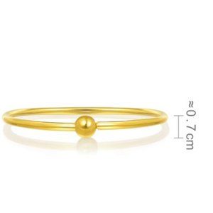 Gold round bracelet